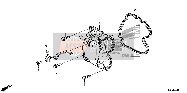 Honda NSS125AD 2015 Zylinder Kopf Abdeckung für ein 2015 Honda NSS125AD